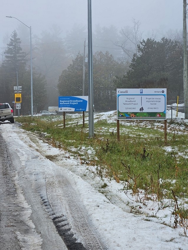 Signage for Federal and Provincial Grant Funding